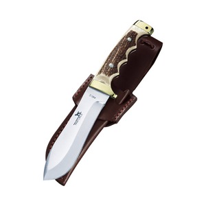 Waidblatt-Jagdmesser mit Messerscheide